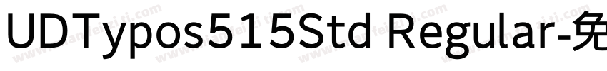 UDTypos515Std Regular字体转换
